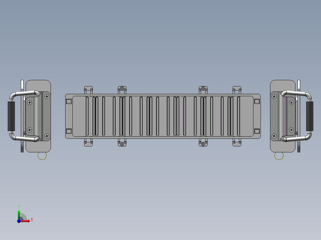 标准模块夹具前视图