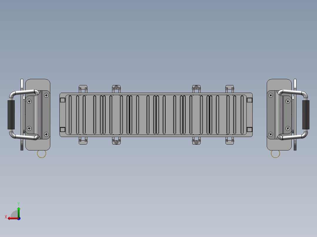 标准模块夹具后视图