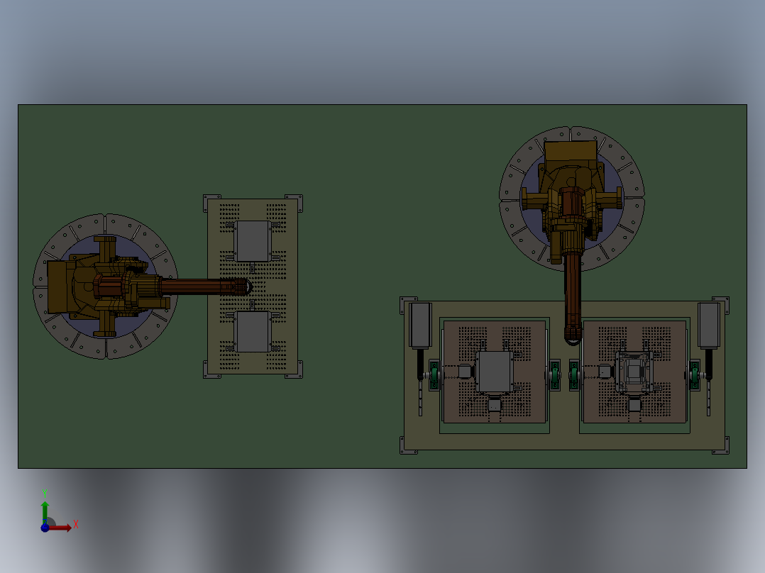 自动化焊接设备前视图