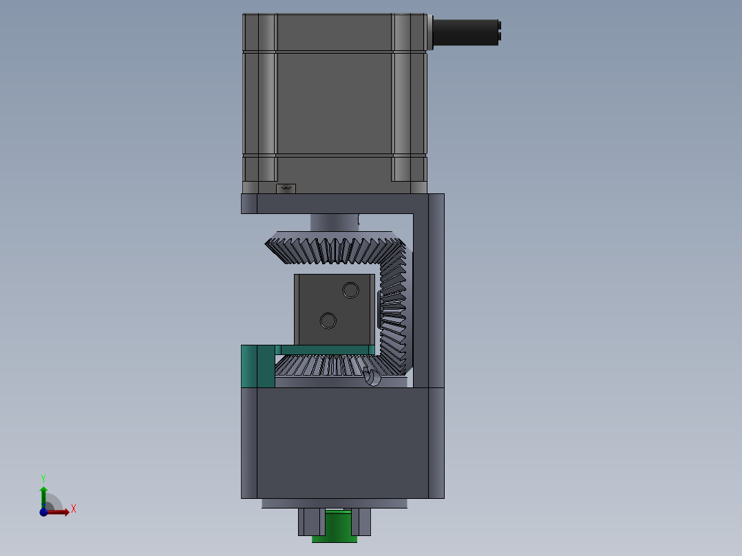 一种夹紧式旋转机构设计sw18可编辑前视图