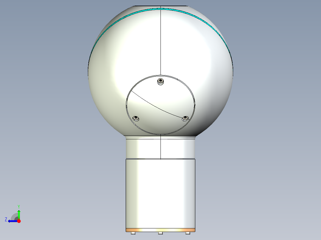 3dof-robot-orientation-mechanism-1 STP IGS右视图