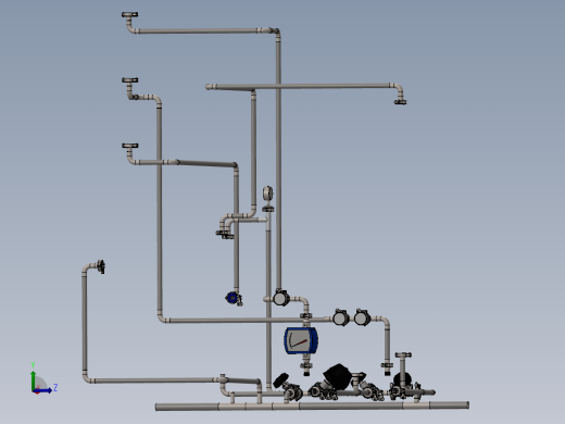管路设计的蒸馏水机
