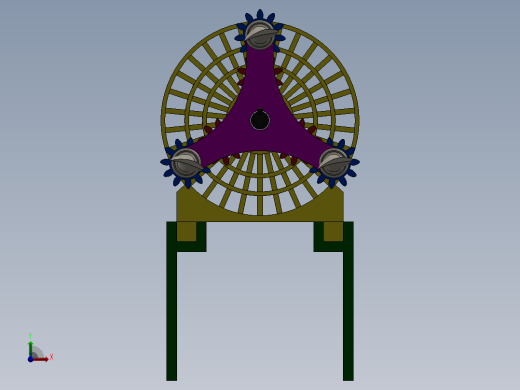 solidworks 涡轮机前视缩略图