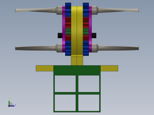 solidworks 涡轮机左视缩略图