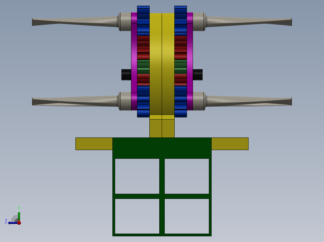 solidworks 涡轮机右视图