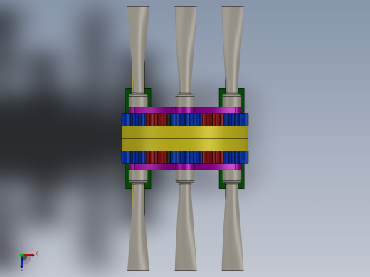 solidworks 涡轮机俯视缩略图