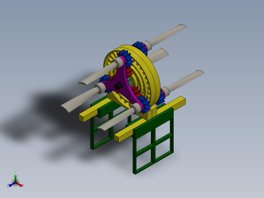 solidworks 涡轮机正等轴测缩略图