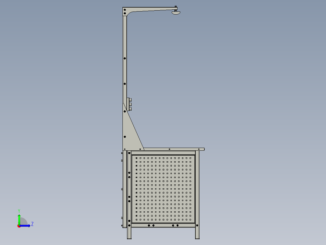 试验台模型图左视图