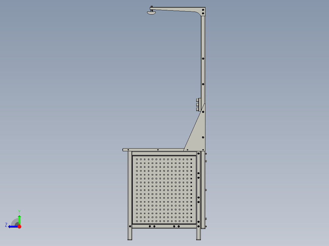 试验台模型图右视图