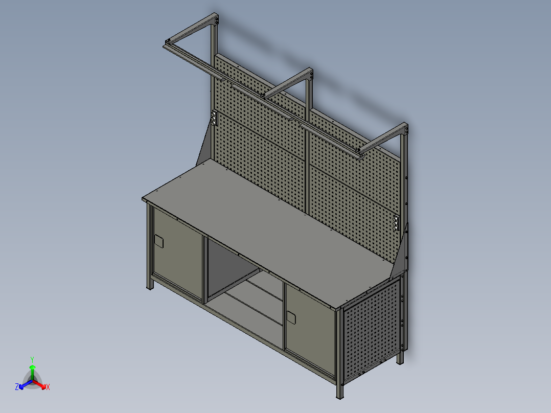 试验台模型图正等轴测图