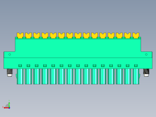 DEGSON 15EDG（公头） 3.5mm 螺钉锁紧，插拔式接线端子 FullPack-15EDGKNM-3.5-15P-14-00AH后视缩略图