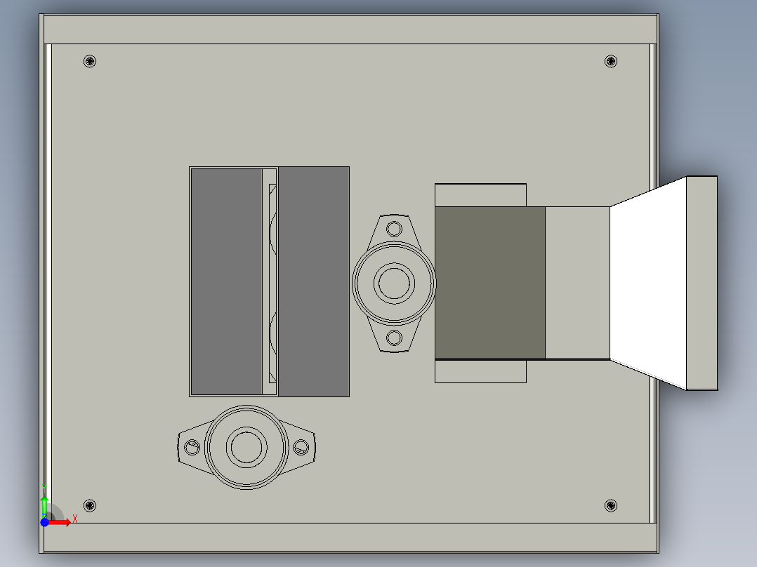 田螺去尾机前视图