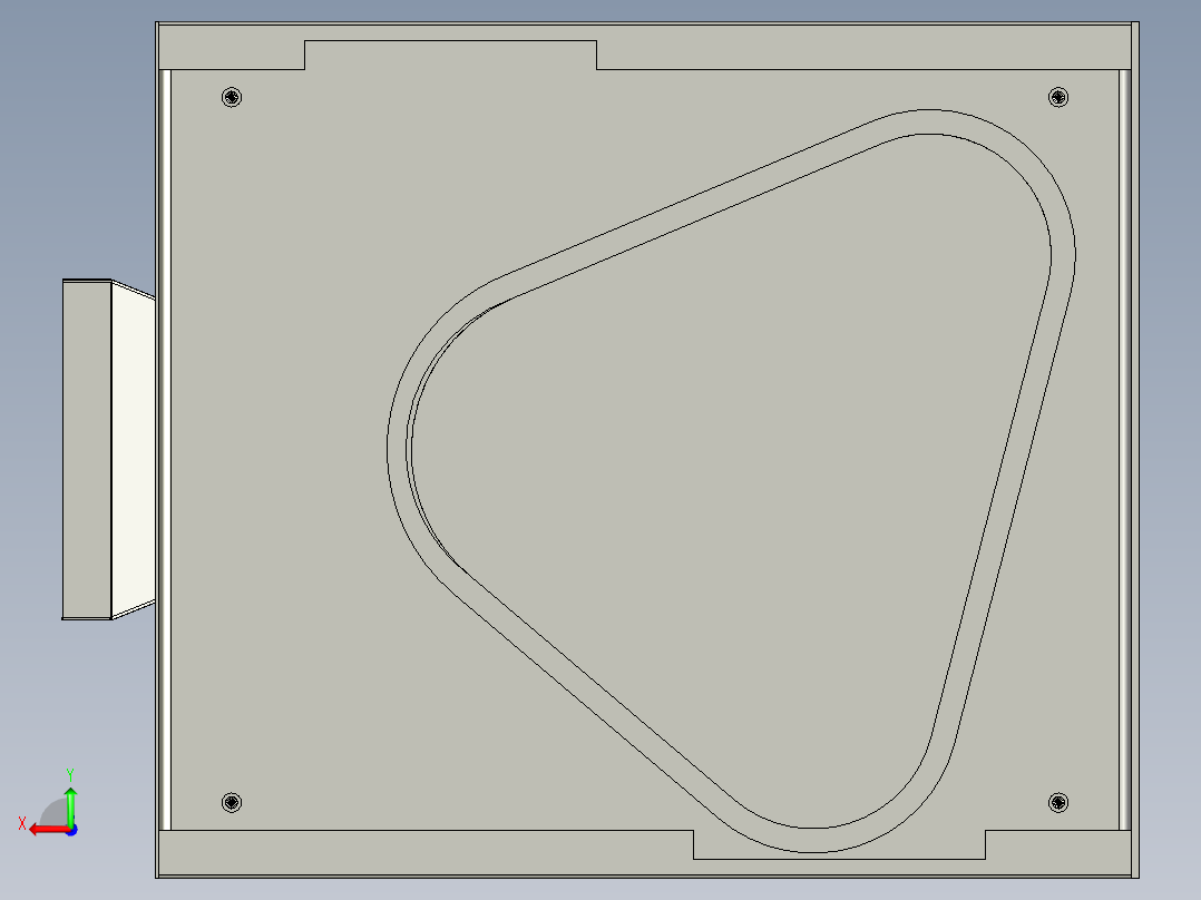 田螺去尾机后视图