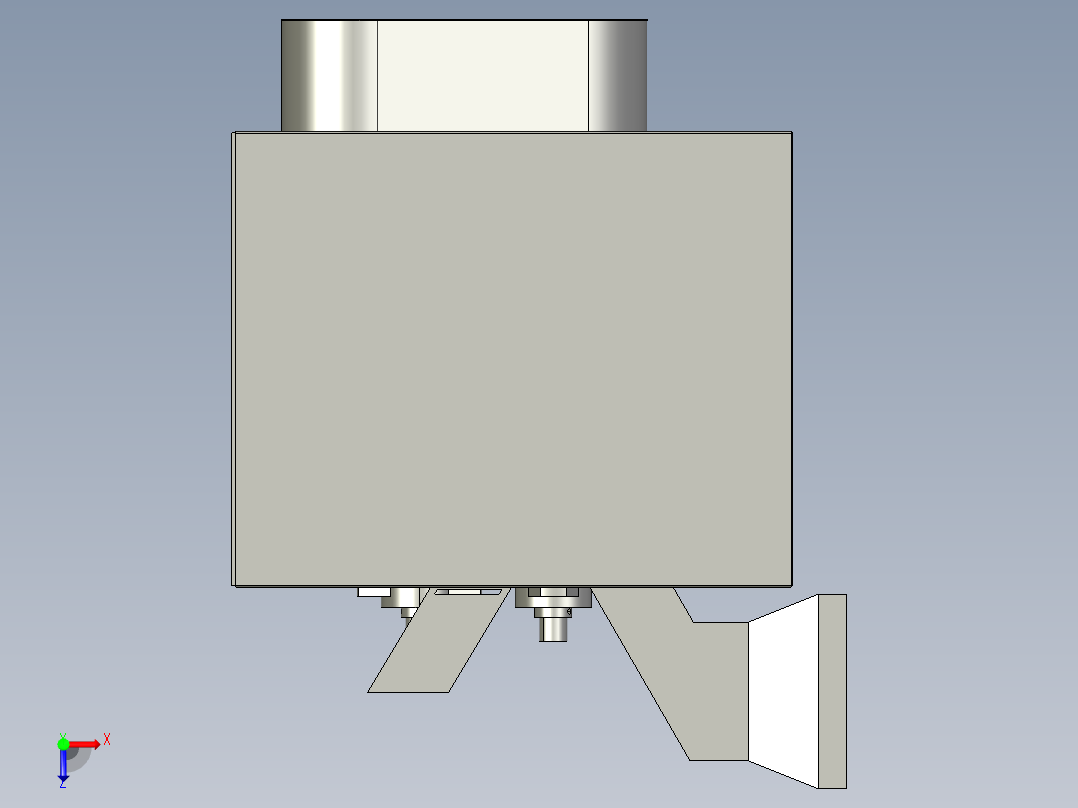 田螺去尾机俯视图