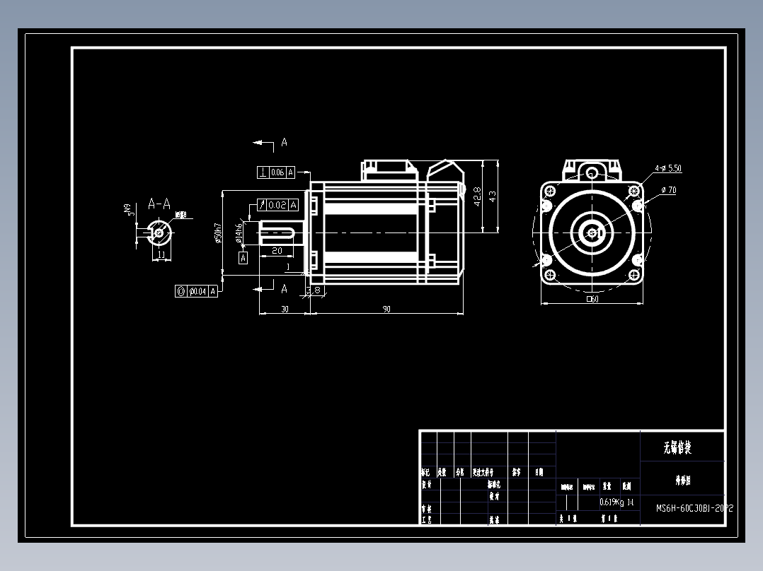 电机MS6H-60CS(M)30B1-20P2