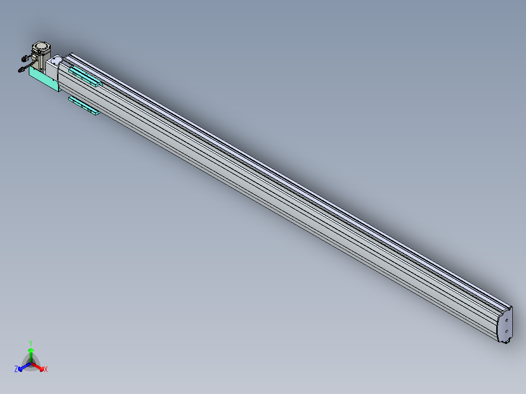 威洛博VBF同步带传动一般环境VBF14-L45-S2000-BL-ZP40-C3主视图
