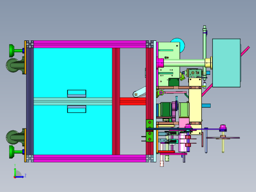 管装烧录转编带机左视缩略图