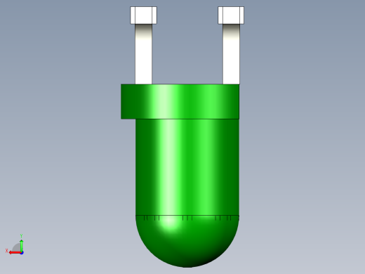 LED的3毫米通孔直角PCB。型号版本1和2的区别在于阳极和阴极的位置后视缩略图