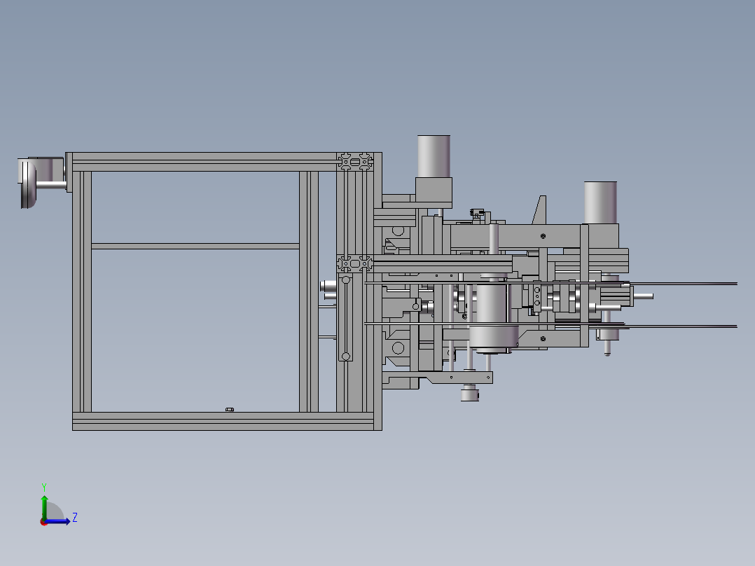 载带成型机左视图