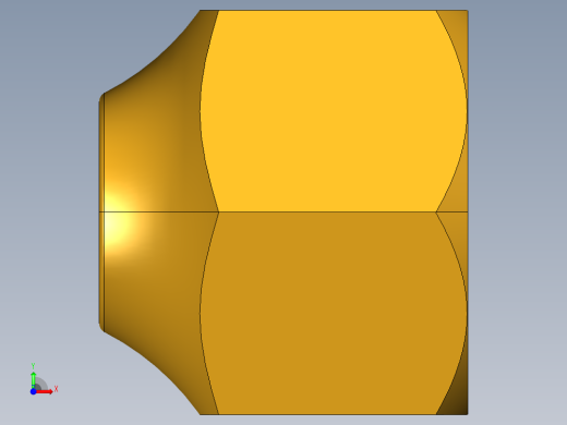 扩口式工业通用硬管接头Short Forged Reducing Nuts 14FS-6-4前视缩略图