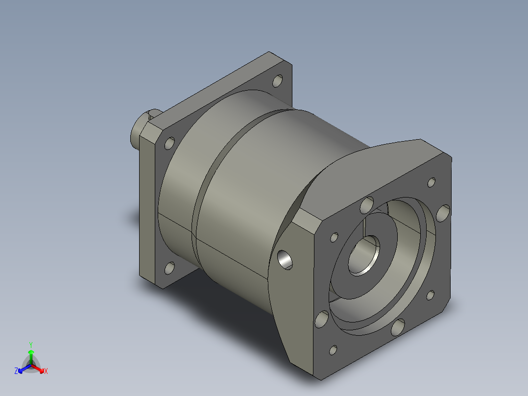 斜齿PHL090-L1 19-70-90-M6 CZ20.STEP正等轴测图