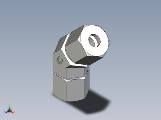 卡套式工业通用硬管接头EO_Swivel_nut_45_deg_elbow_EV08SCF
