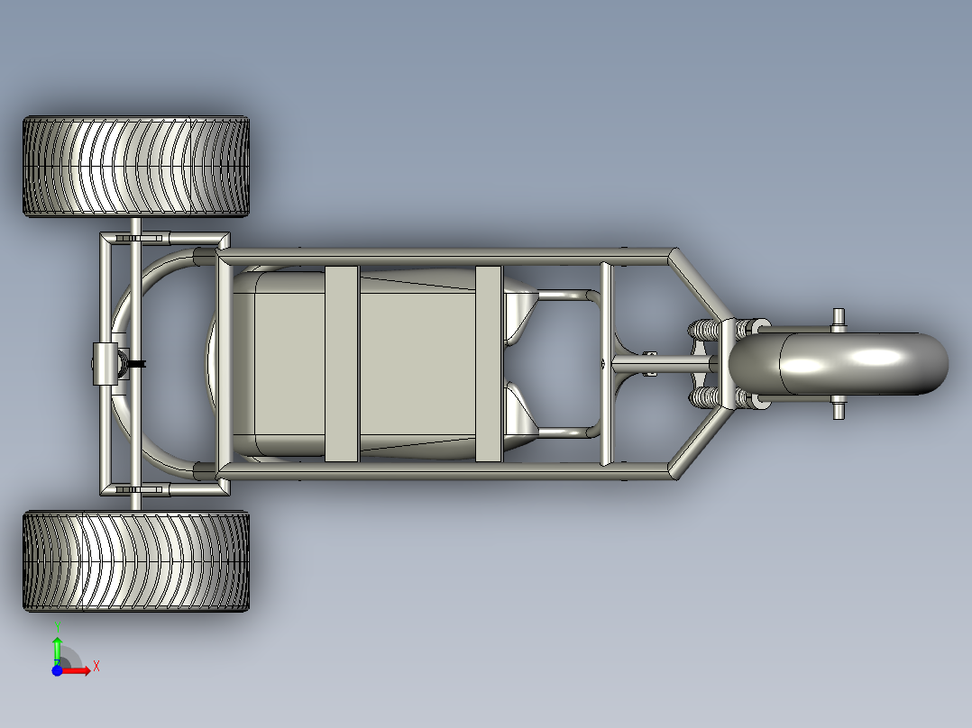 概念三轮车--stp前视图