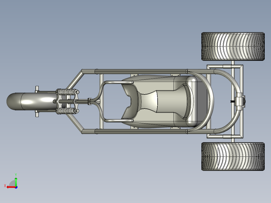 概念三轮车--stp后视图