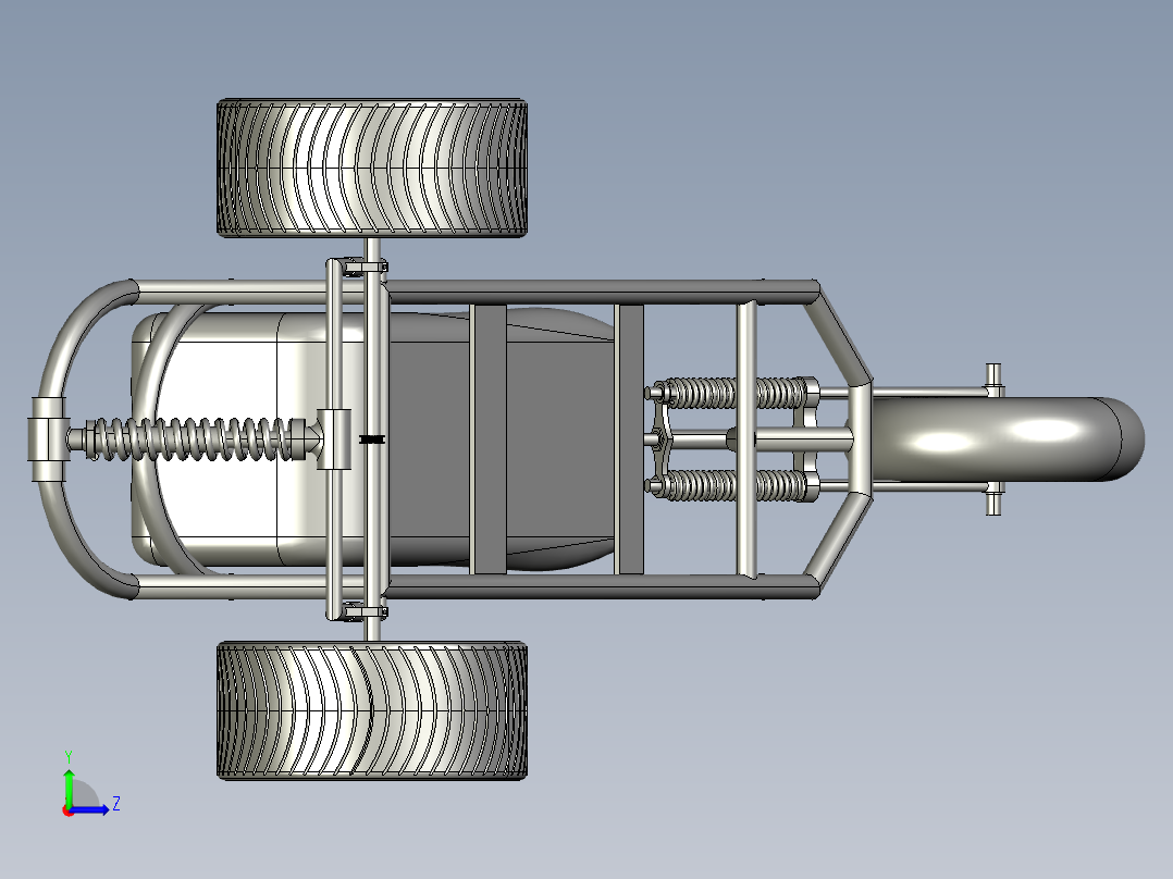 概念三轮车--stp左视图