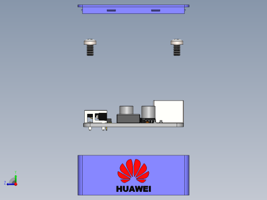 华为4接口USB充电盒子右视缩略图