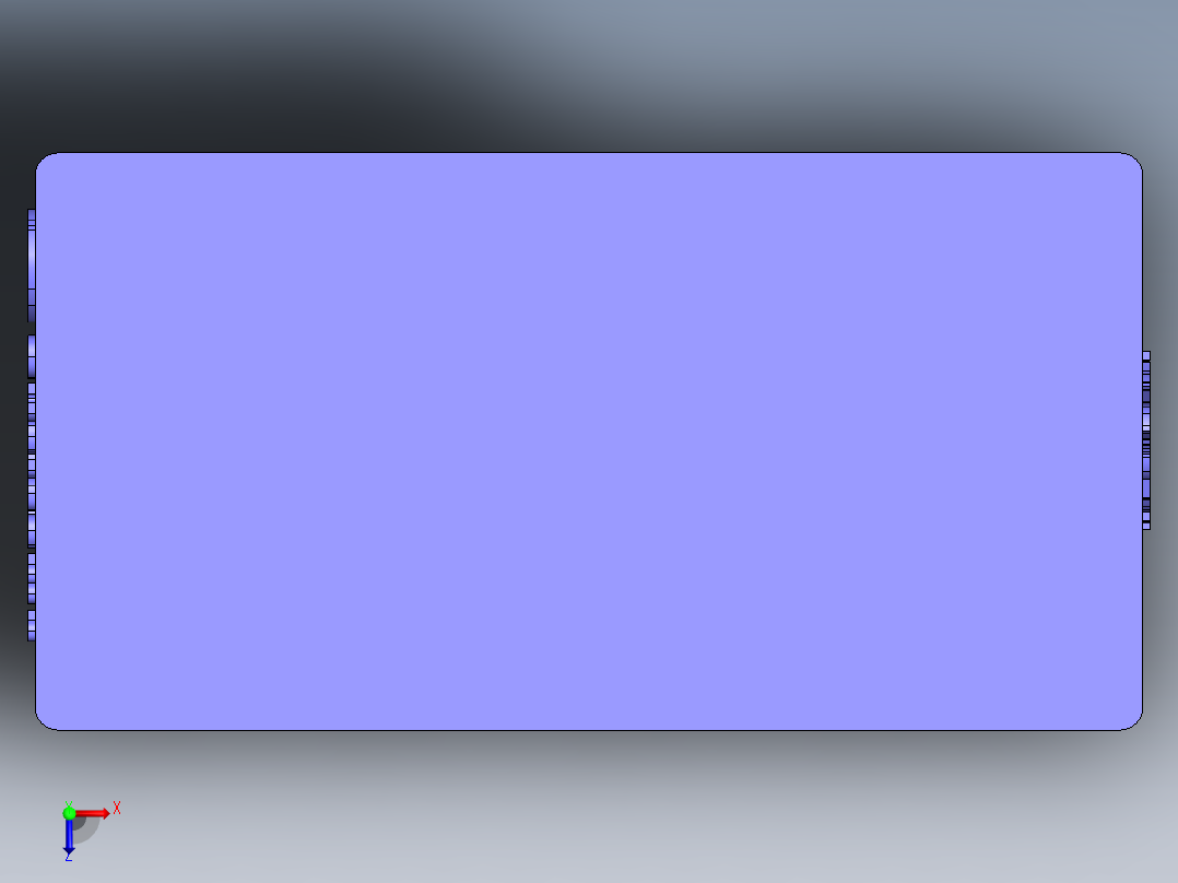 华为4接口USB充电盒子俯视图