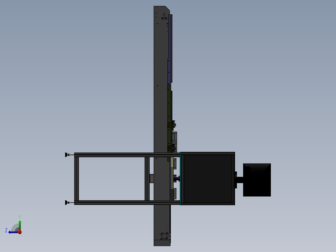 旋转分料在线视觉系统检测右视图