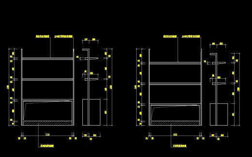 更新一套鞋店CAD+效果图（高清缩略图