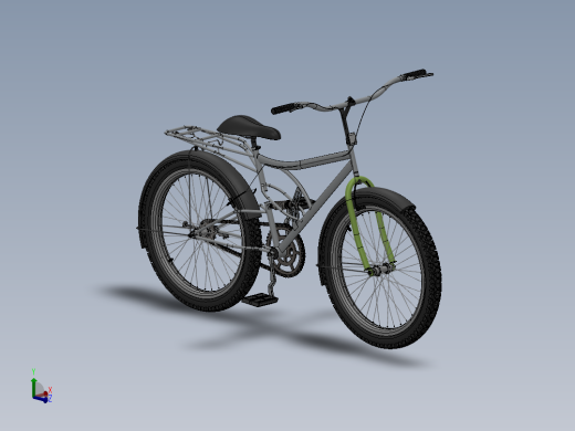 86---自行车三维设计sw2010三维图纸模型设计图纸