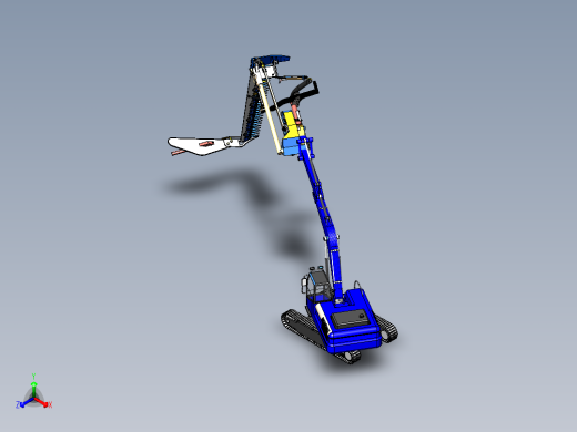 挖机修剪机模型正等轴测缩略图