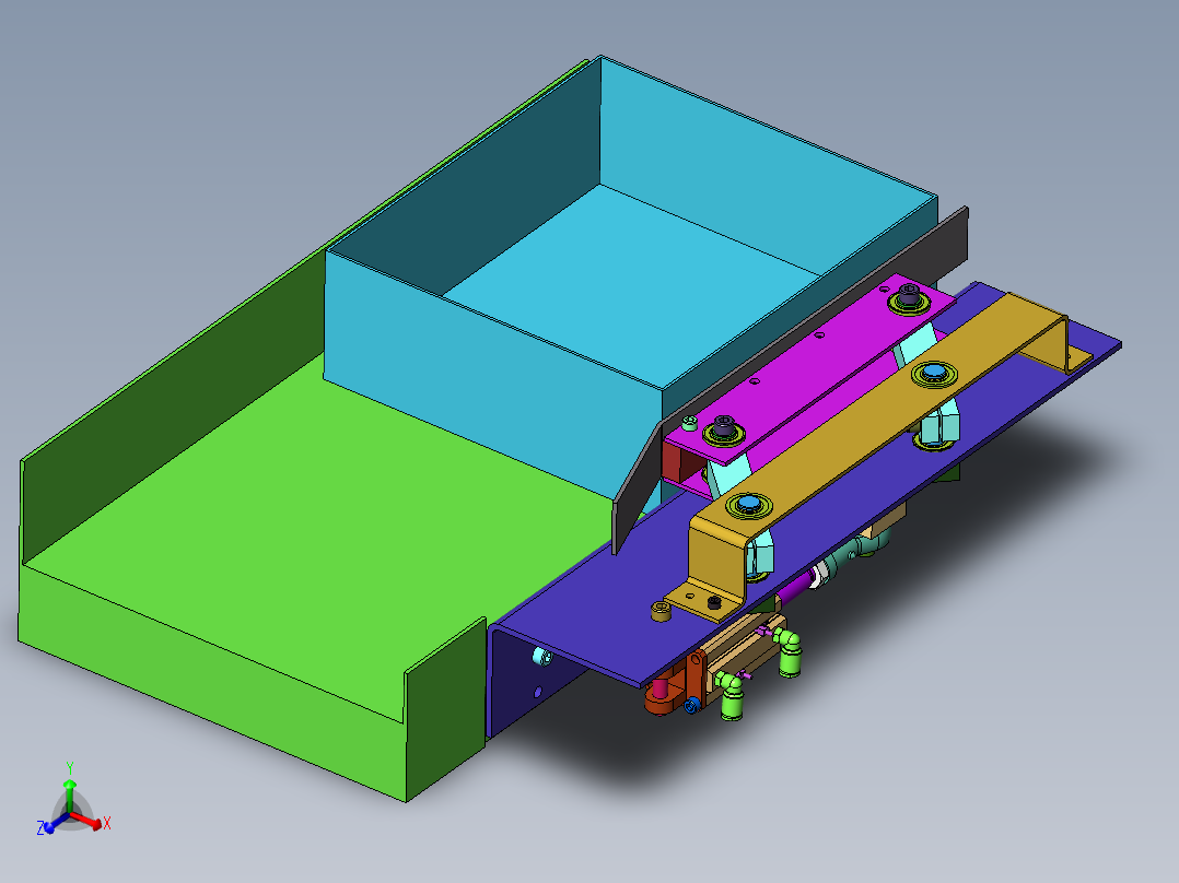 宽度换装机构主视图