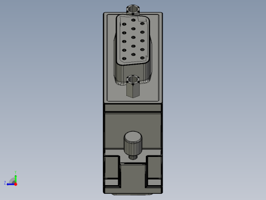 VGA 转 DVI 连接器vga-to-dvi-connector-SW STL OBJ右视缩略图