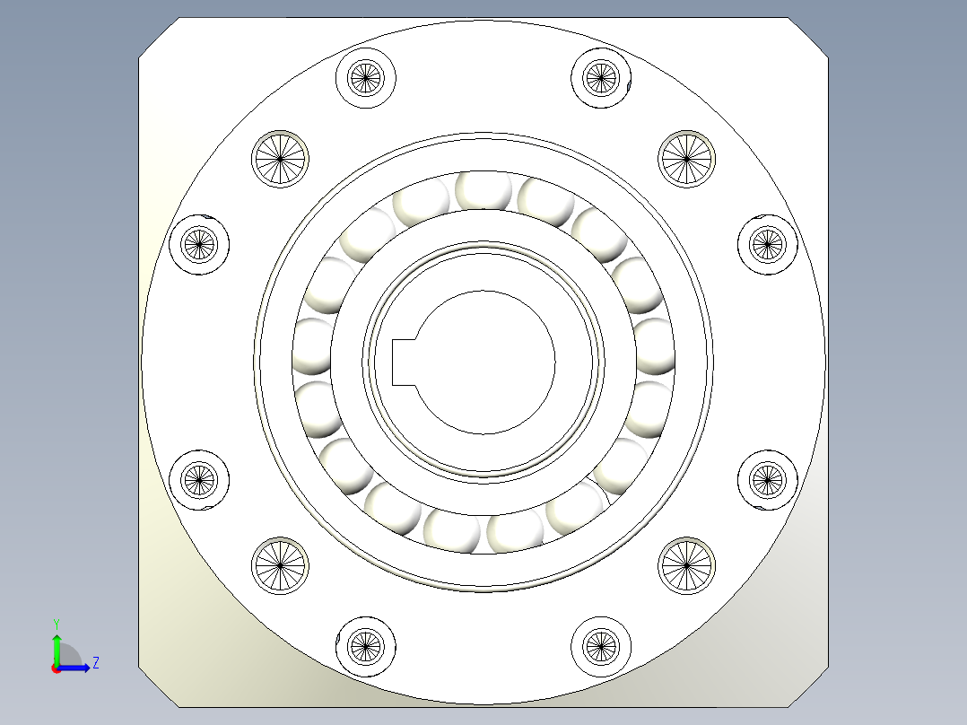 直齿孔PLE120-L1 19-70-90-M5左视图