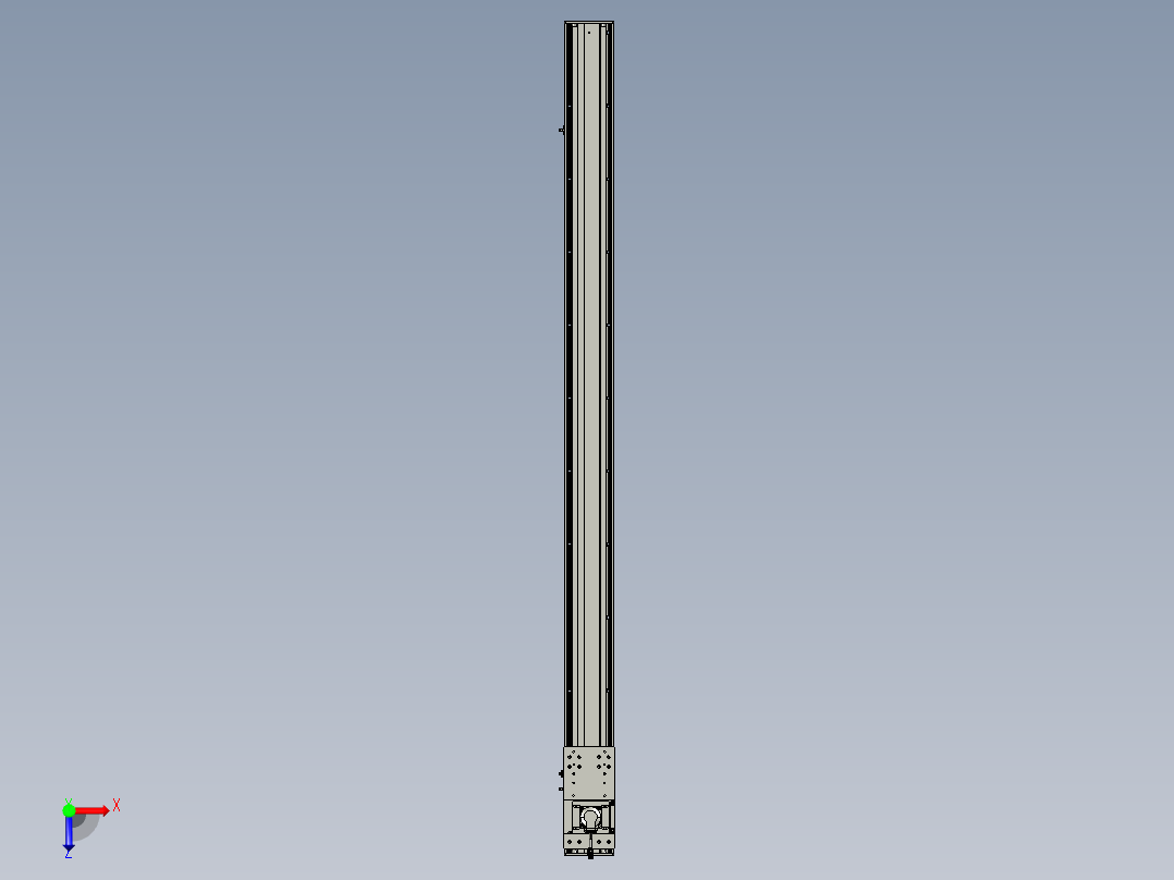 东锦齿条传动DH136G-S1950-BU-减速机+P400W俯视图