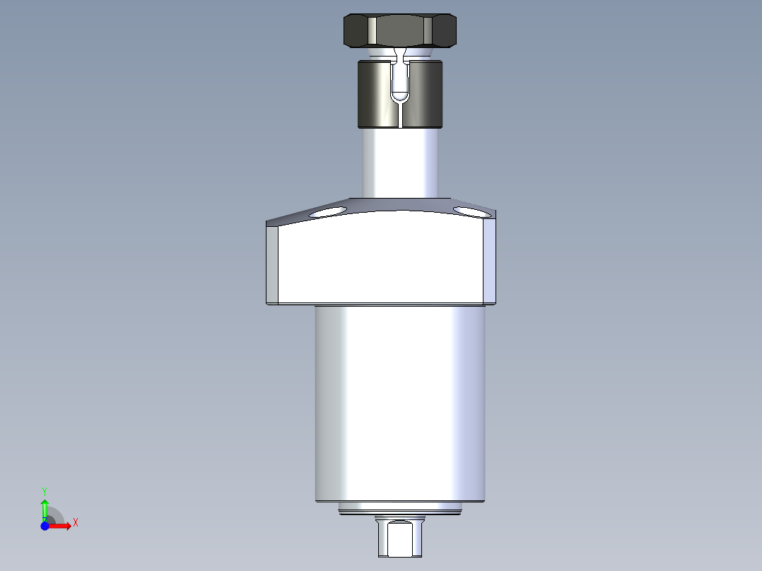 KOSMEKLHA0400-SRD_R01多系列多零件图纸模型前视图