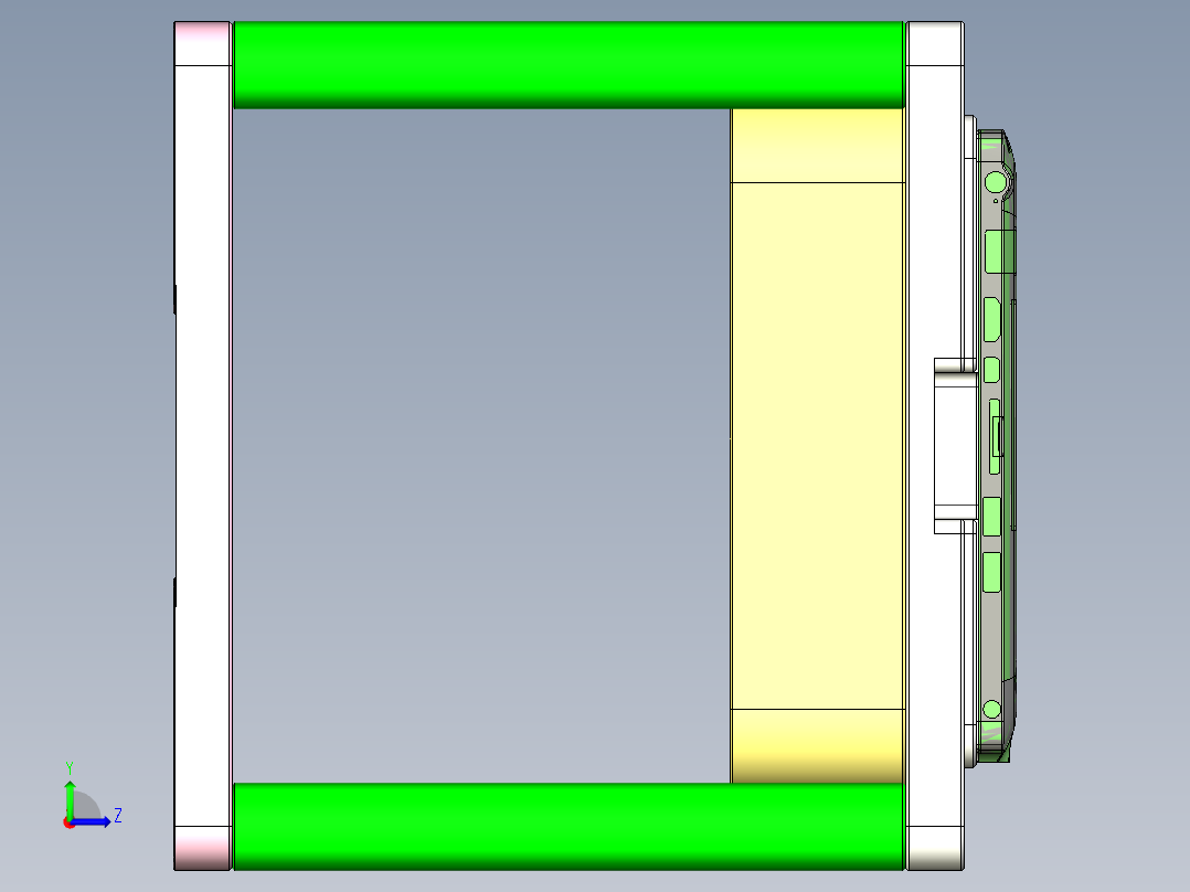 FONE-D-笔记本CNC工装夹具三维模型CNC2-1114左视图