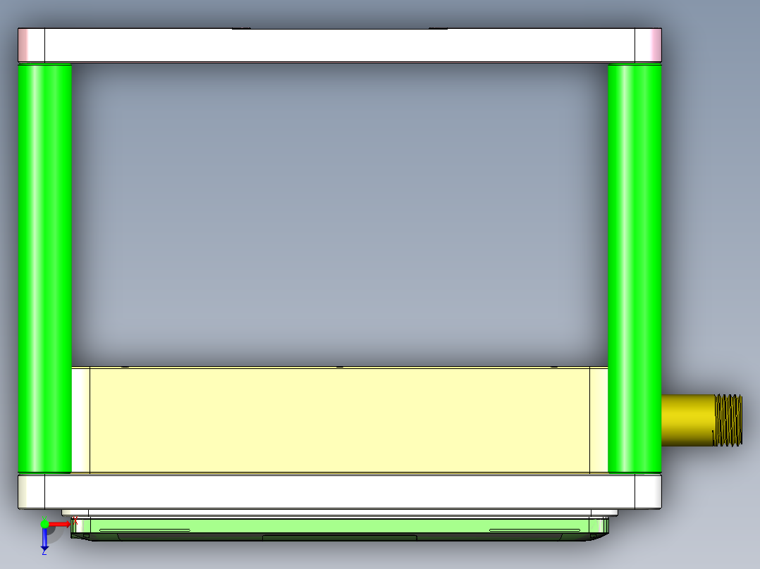 FONE-D-笔记本CNC工装夹具三维模型CNC2-1114俯视图