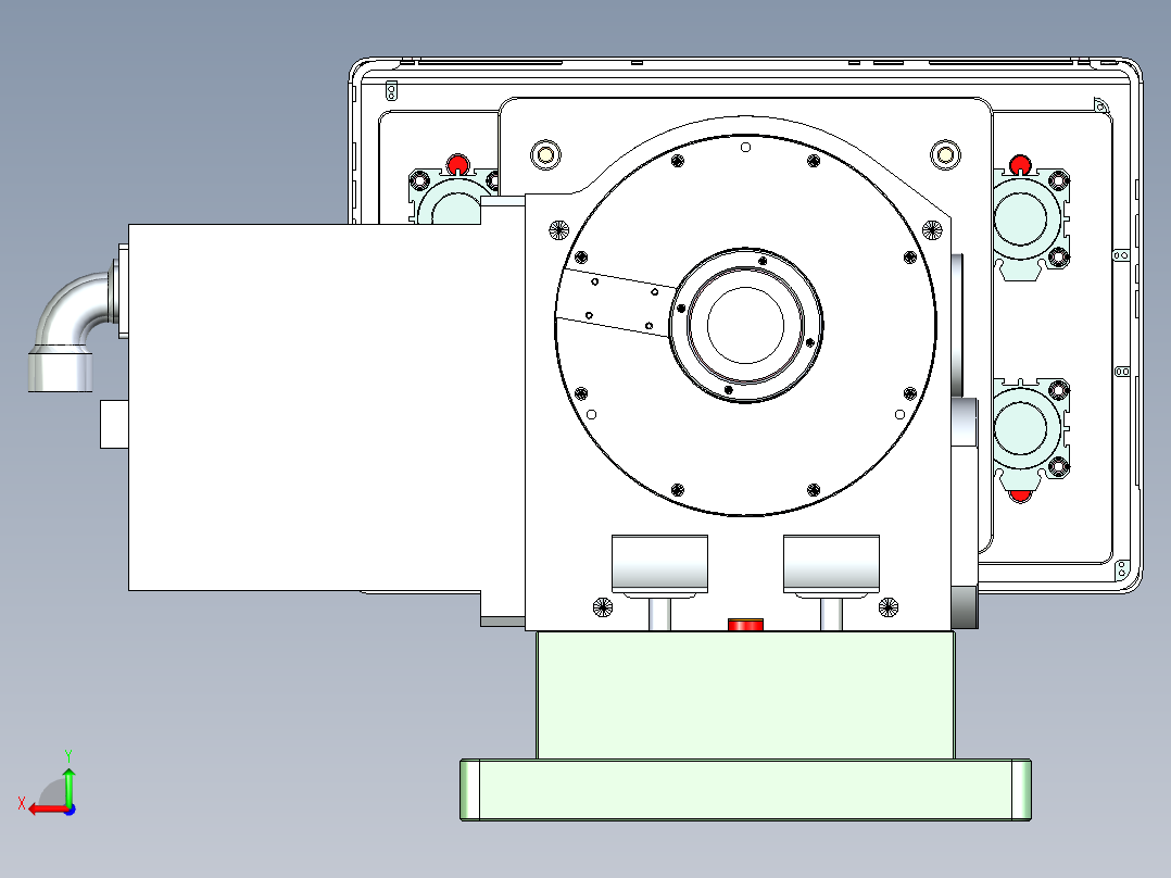 APPB0-TRIM-笔记本CNC工装夹具三维模型CNC2后视图