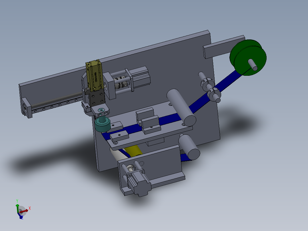 自动贴标机构sw18可编辑