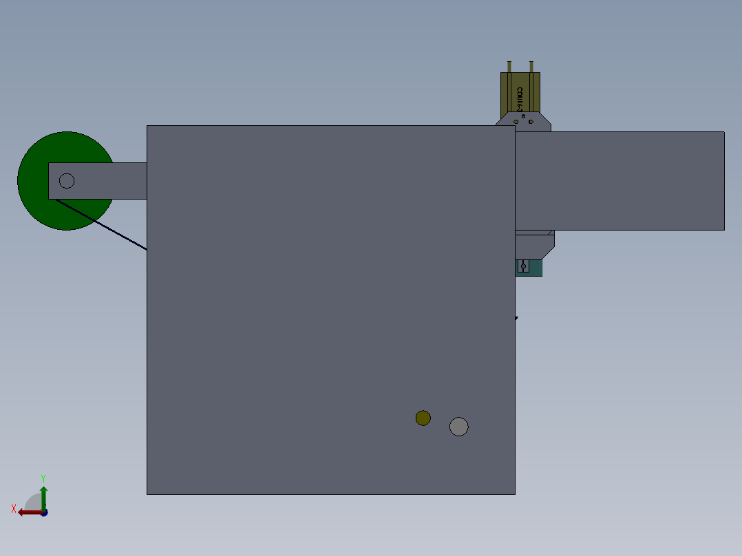 自动贴标机构sw18可编辑后视图