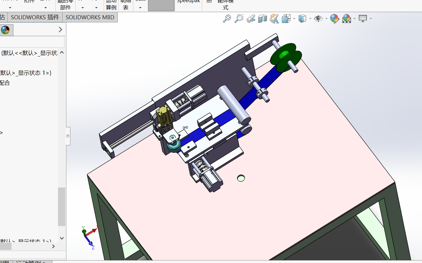 自动贴标机构sw18可编辑