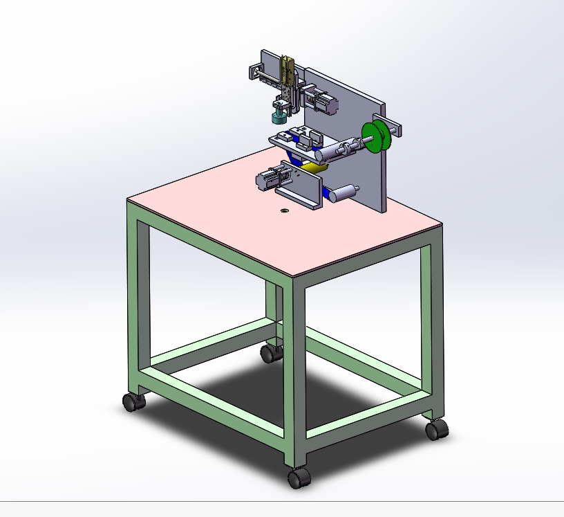 自动贴标机构sw18可编辑
