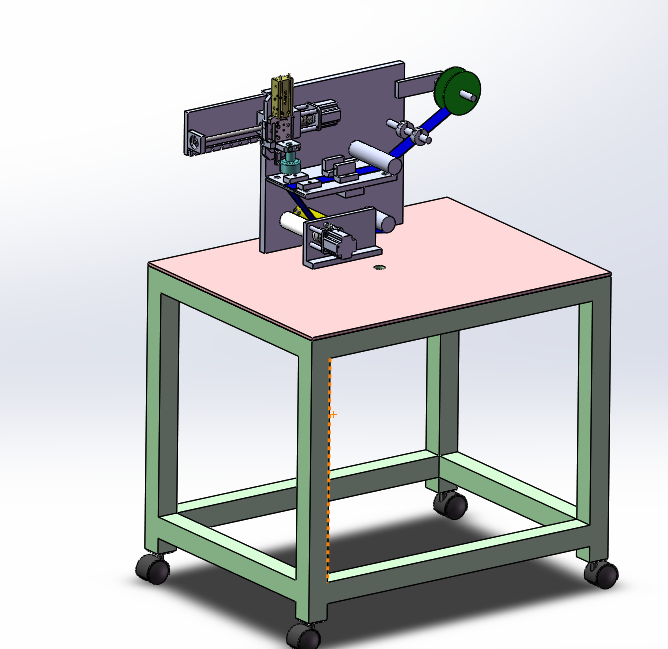 自动贴标机构sw18可编辑