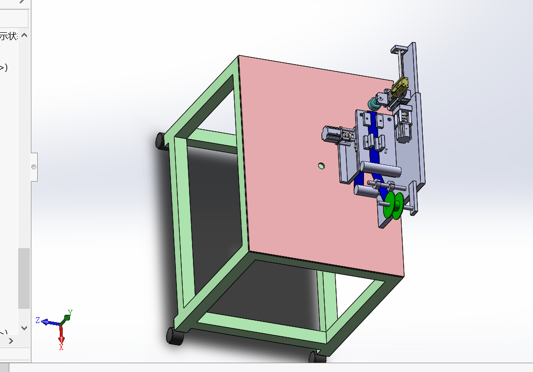 自动贴标机构sw18可编辑