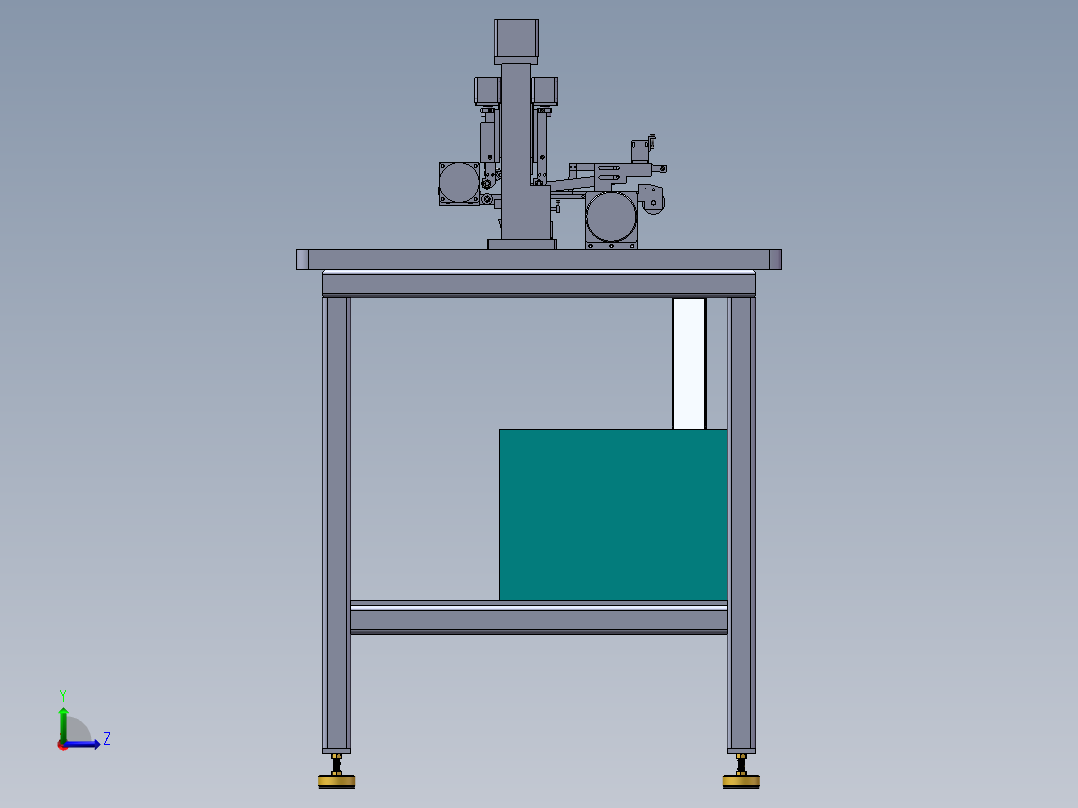 胶条切断机（sw18可编辑+工程图）左视图